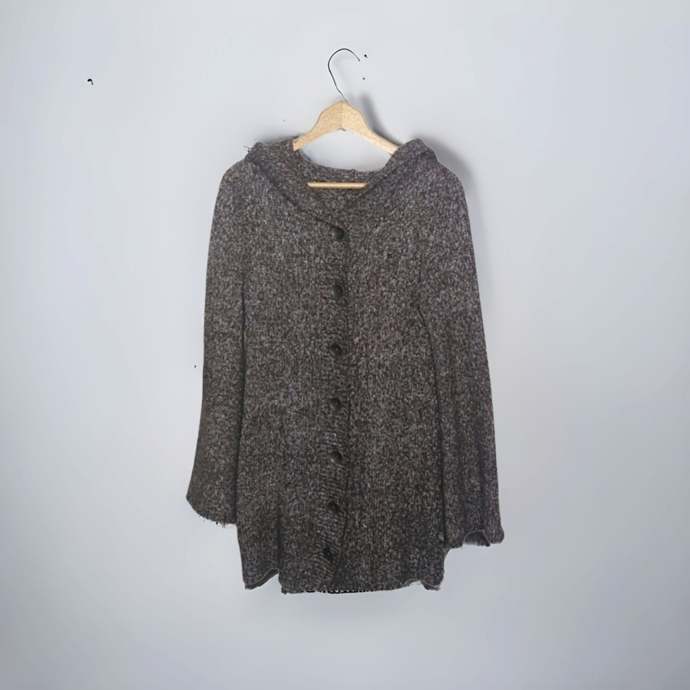 PrAna Willow Hooded Duster Button Front Cardigan